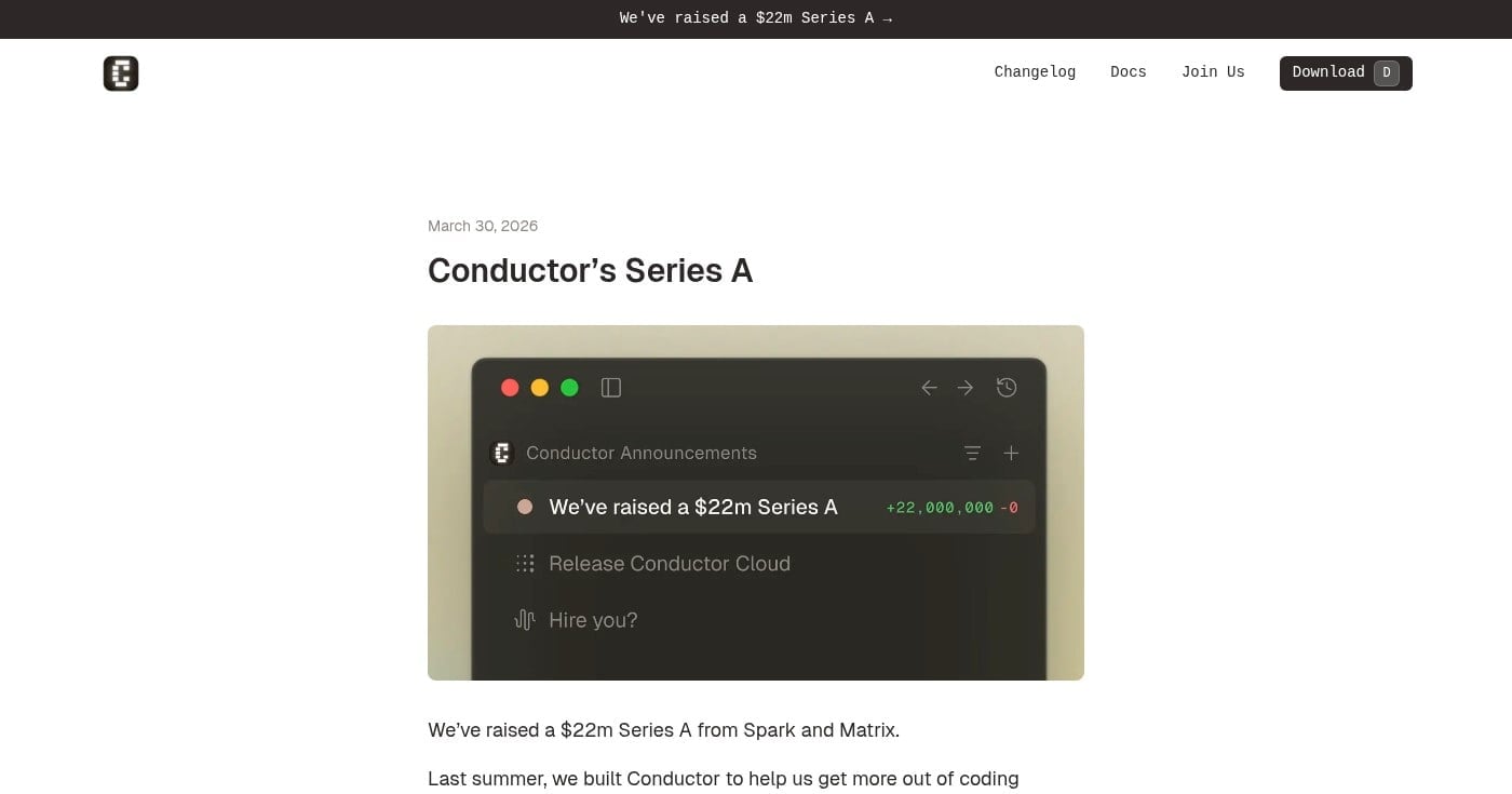 Conductor Series A announcement blog post