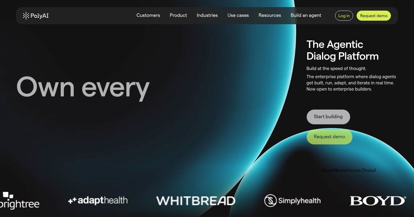 PolyAI homepage