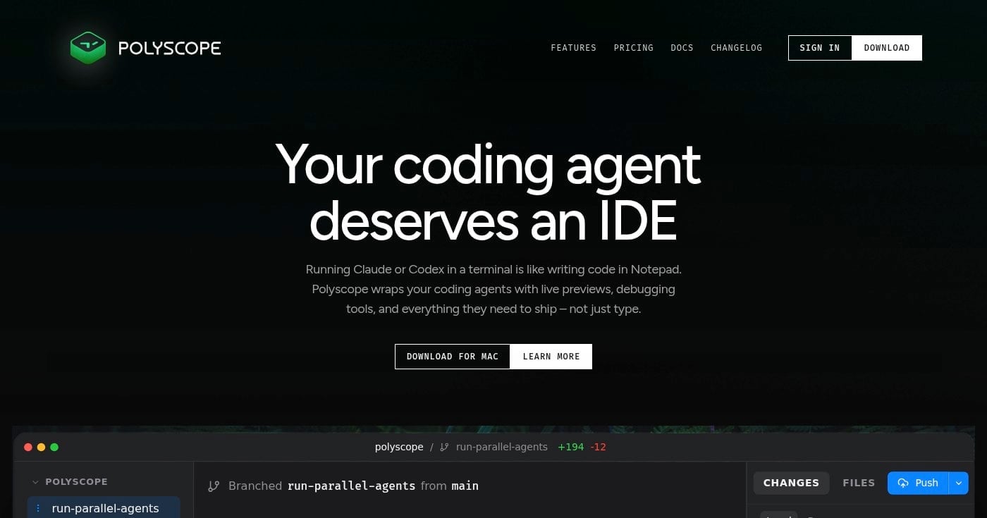 Polyscope autopilot agent execution